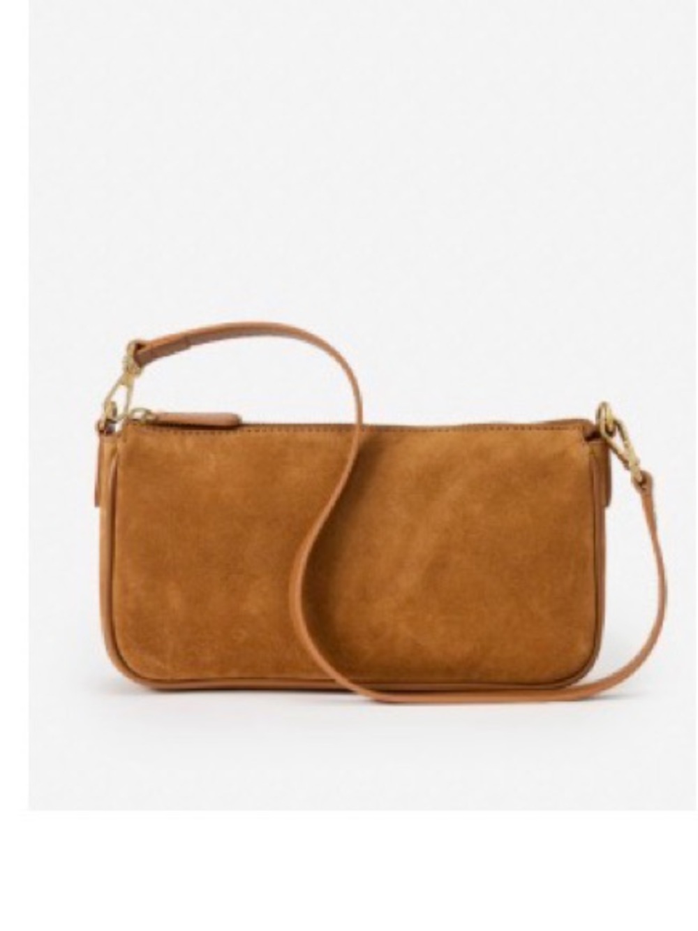 J. McLaughlin Suede Crossbody in Light Tan Suede
